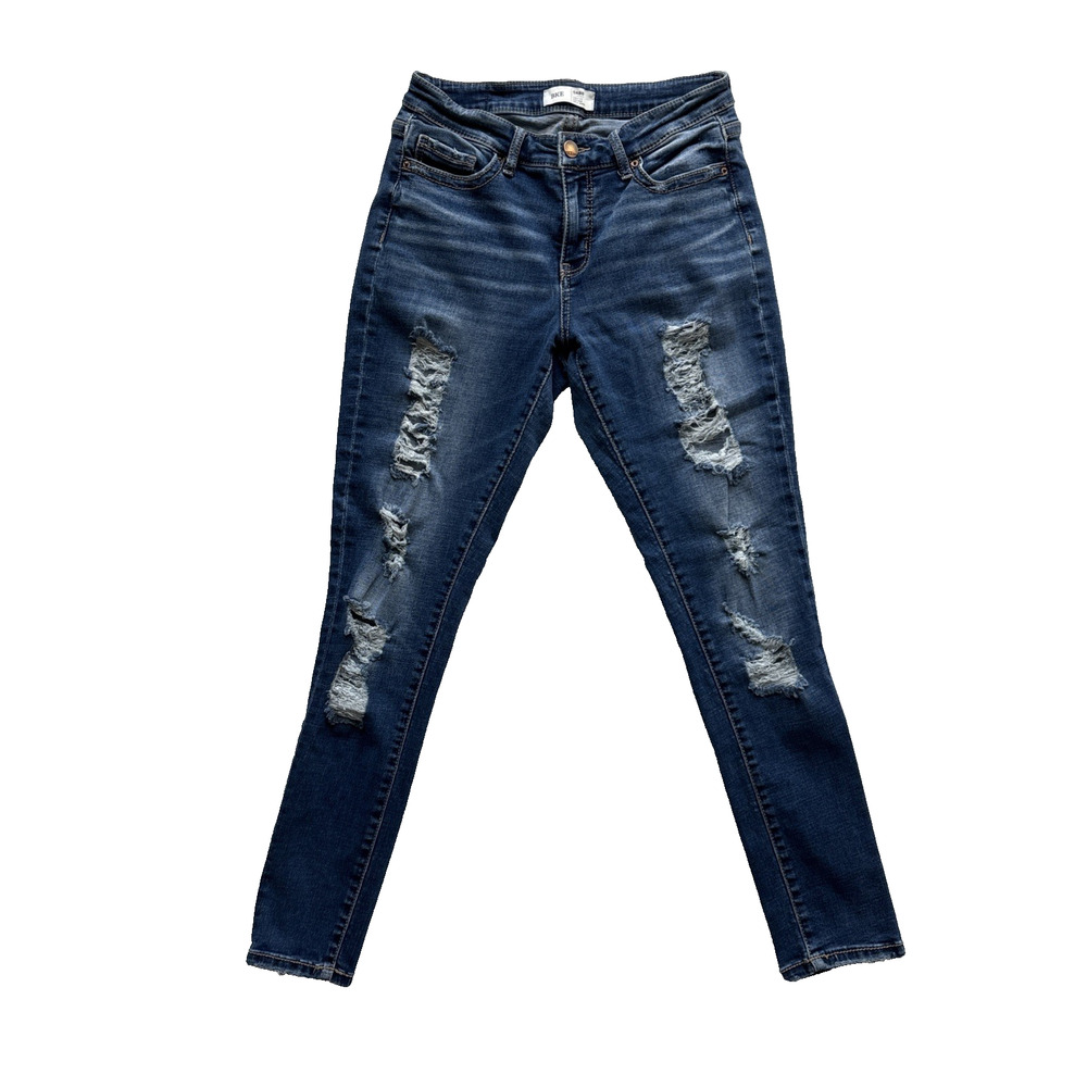 BKE Gabbie Jeans Women 26 Blue High Rise‎ Distressed Ankle Skinny ABK1475A
